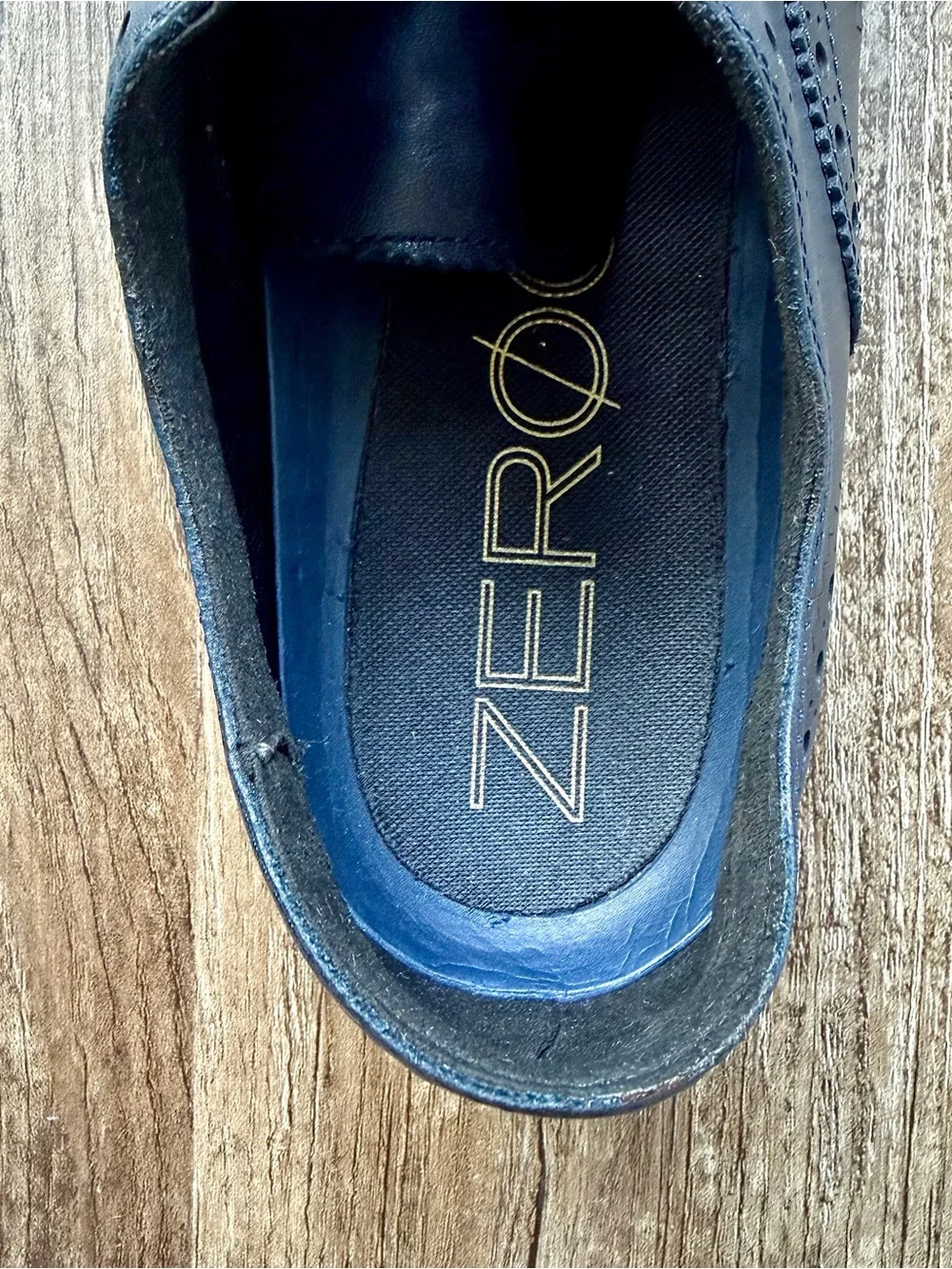 Cole Haan ZERØGRAND Wingtip Oxford C23739 Navy Blue Leather Men’s Size 10